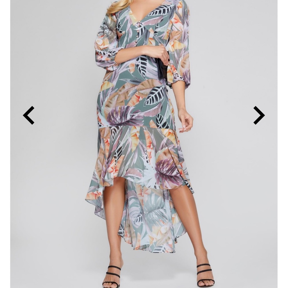 Marciano Summer High Low Dress @GabyNMiami IG